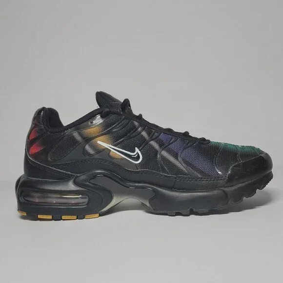 Nike Air Max Plus GS Tuned Air Black Multicolor Women’s 7 (5.5Y Youth) - Picture 3 of 11